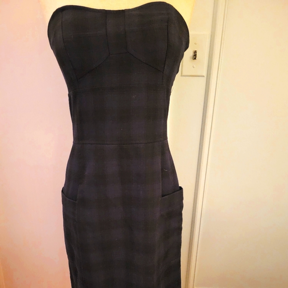 French connection strapless dress